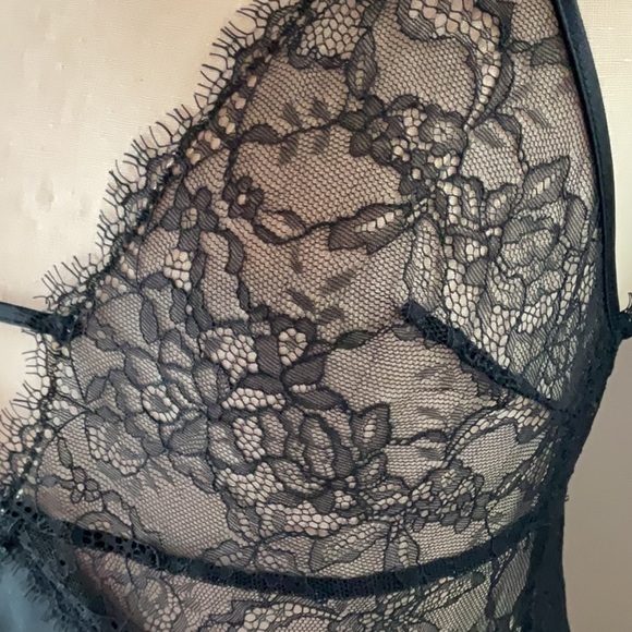 Victoria's Secret Black Lace Chemise - Picture 2 of 8